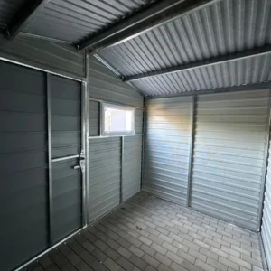Záhradný domček 3x2 m RAL 9010 Biela / RAL 7016 Antracit | Filc a Odkvapy | Zosilnená konštrukcia