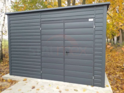 Záhradný domček 4x2,5 m BTX 7016 Antracit Mat | Zvýšený 2,40 m | Zosilnená konštrukcia