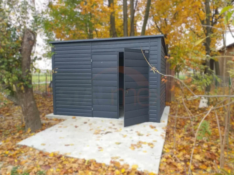Záhradný domček 4x2,5 m BTX 7016 Antracit Mat | Zvýšený 2,40 m | Zosilnená konštrukcia