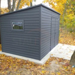Záhradný domček 4x2,5 m BTX 7016 Antracit Mat | Zvýšený 2,40 m | Zosilnená konštrukcia