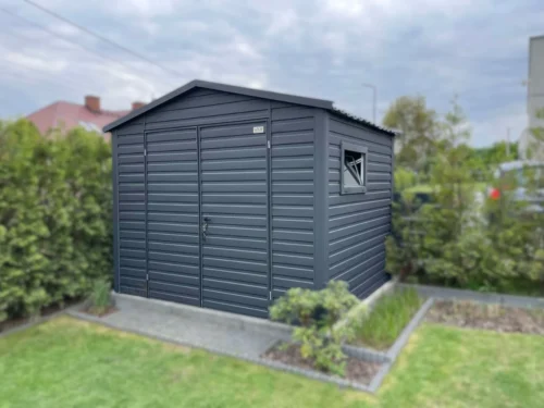 Moderný záhradný domček 3,5x2 m BTX 7016 Antracit Mat | Okno | Zosilnená konštrukcia