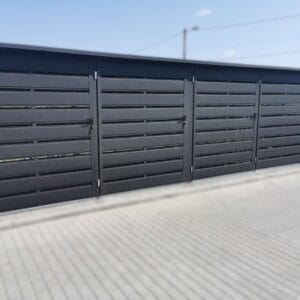 Modulárny prístrešok na popolnice 4-miestny 4x BOX 1 (4x 1100l) RAL 7016 Antracit