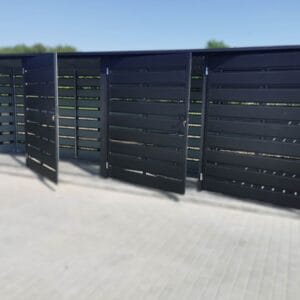Modulárny prístrešok na popolnice 4-miestny 4x BOX 1 (4x 1100l) RAL 7016 Antracit
