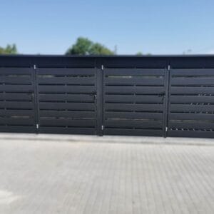 Modulárny prístrešok na popolnice 4-miestny 4x BOX 1 (4x 1100l) RAL 7016 Antracit