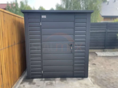 Záhradný domček 2x2,75 m RAL 7016 Antracit Mat | Okno a Odkvapy | Zosilnená konštrukcia