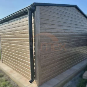 Záhradný domček 4x3 m Winchester dekor dreva | Okno | Filc a Odkvapy | Zosilnená konštrukcia
