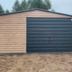 Plechová garáž 4,5x5,5m Winchester / BTX 7016 Antracit Mat | Výklopná brána | Zosilnená konštrukcia