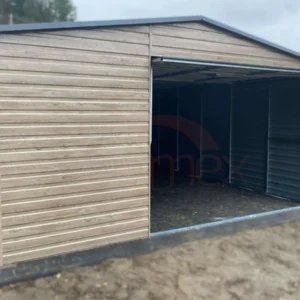Plechová garáž 4,5x5,5m Winchester / BTX 7016 Antracit Mat | Výklopná brána | Zosilnená konštrukcia
