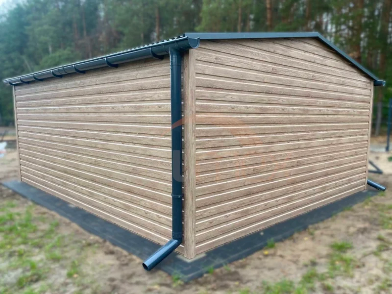 Plechová garáž 4,5x5,5m Winchester / BTX 7016 Antracit Mat | Výklopná brána | Zosilnená konštrukcia