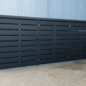 Modulárny prístrešok na popolnice 3-miestny 3x BOX 1 (3x 1100l) RAL 7016 Antracit Lamely