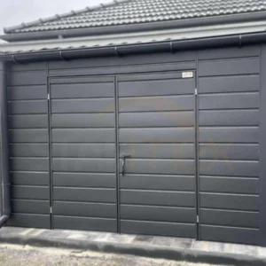 D214_2 webp Moderný záhradný domček 3,5×2 m RAL 7016 Antracit Mat | Široký panel | Zosilnená konštrukcia