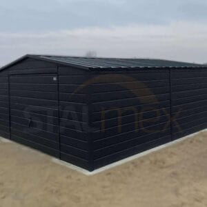 Plechová garáž 5x6m BTX 7016 Antracit Mat | Výklopná brána | Široký panel | Zosilnená konštrukcia