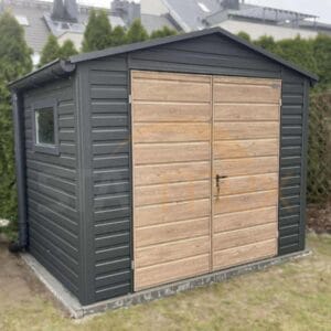 D217_1 Záhradný domček 3×2 m BTX 7016 Antracit Mat | Odkvapy a Okno | Zosilnená konštrukcia