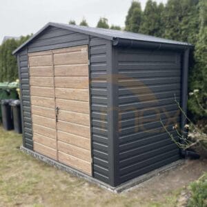 D217_3 Záhradný domček 3×2 m BTX 7016 Antracit Mat | Odkvapy a Okno | Zosilnená konštrukcia